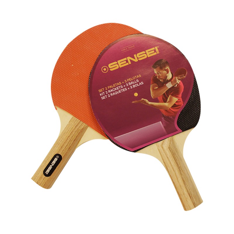 Set De Ping Pong 20 (2 Paleta Y 3 Pelota) | Sensei - Imagen 5